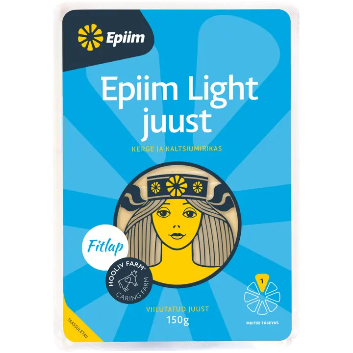 Epiim Light juust, viilutatud, 150 g