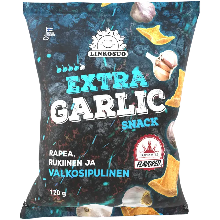 Linkosuo x Poppamies Snack extra garlic 120 g