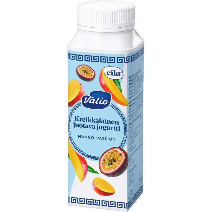 Valio kreikkalainen juotava jogurtti 2,5 dl mango-passion laktoositon