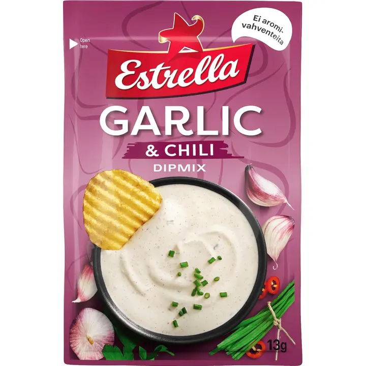 Estrella Garlic & Chili Dippiseos 13g