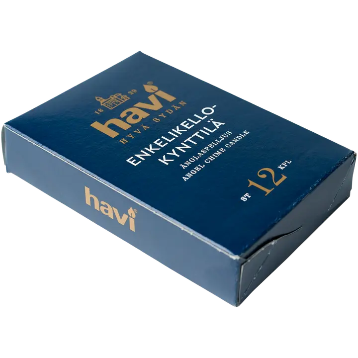 Havi Enkelikellonkynttilä valkoinen 11,8cm 12kpl 1 h