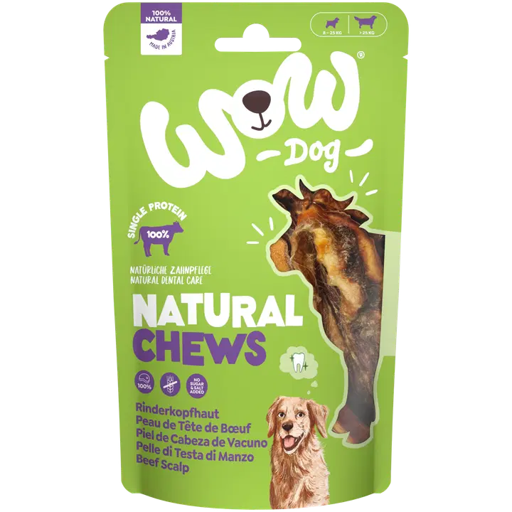 WOW DOG Naudan päänahka 350 g