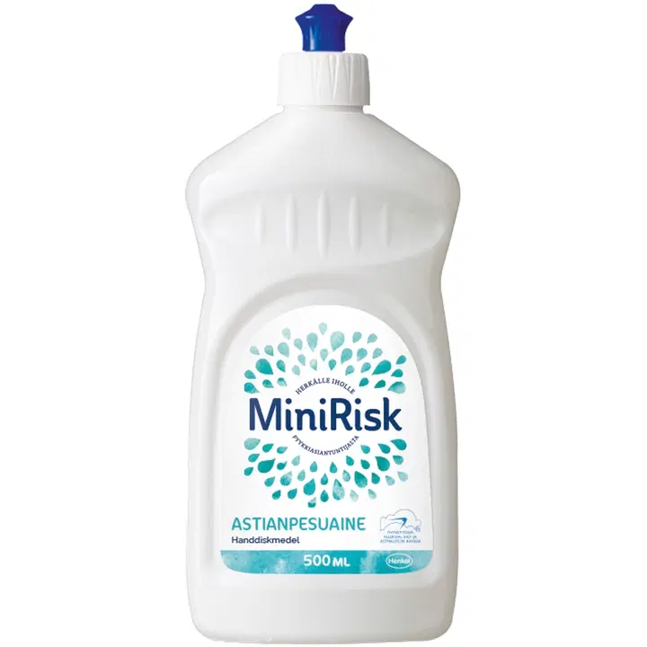 Mini Risk 500ml astianpesuaine herkkäihoisille hajusteeton
