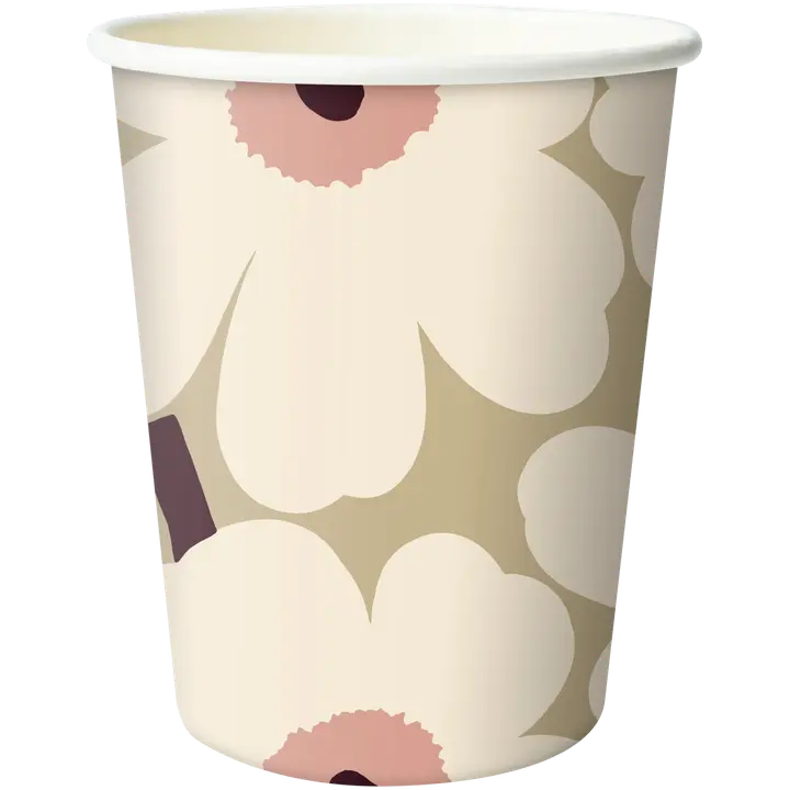 Papptopsid Marimekko Mini Unikko beež 250ml 10tk