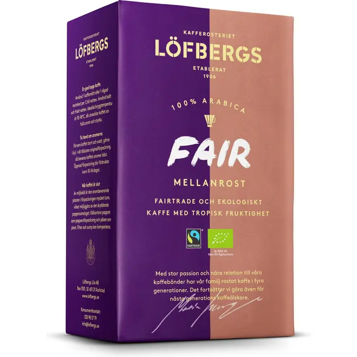 Löfbergs Fair Mellanrost Kahvi 450g Reilukauppa Luomu