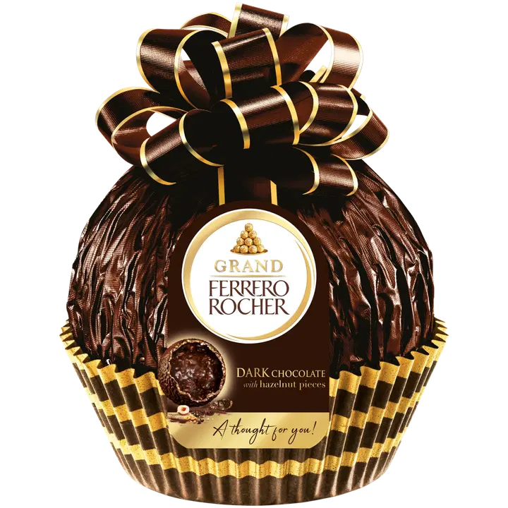 Ferrero Grand Rocher Dark Hienoa tummaa suklaata hasselpähkinärouheella 125g Joulu