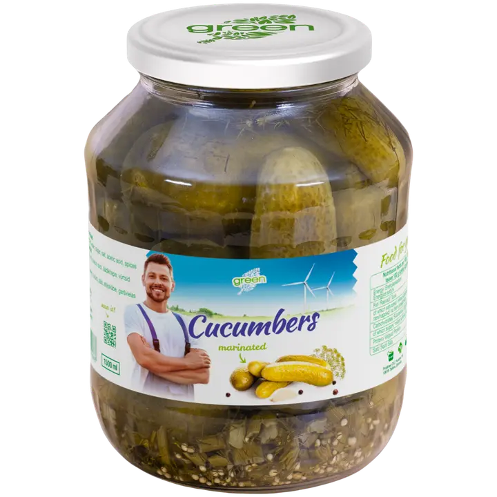 Green kurgid 6-9 cm marineeritud 1500 ml