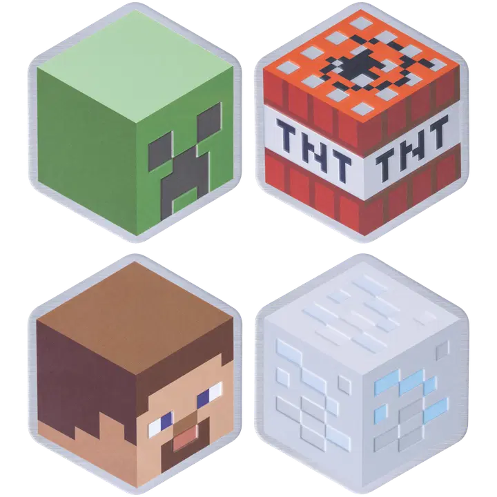 Paladone klaasialused Minecraft 4 tk