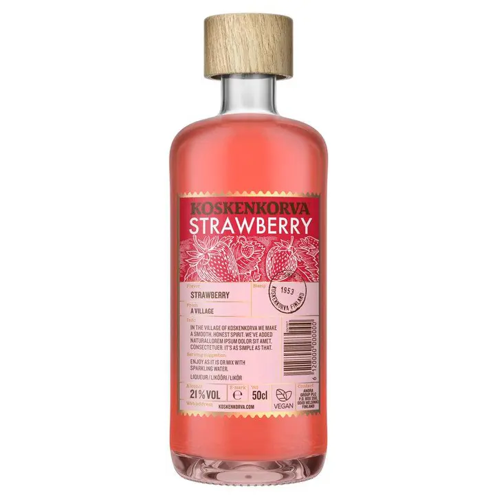 Koskenkorva Strawberry liköör 20%vol 500ml