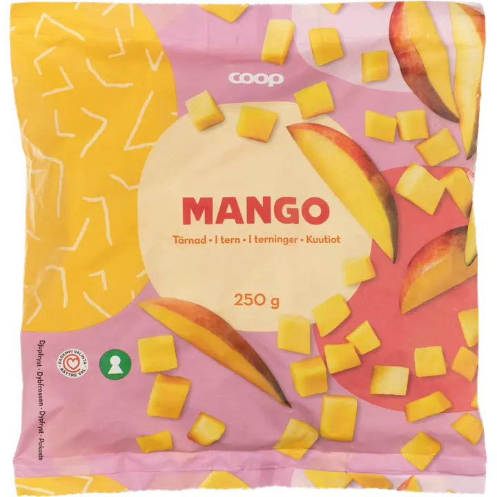 Coop mangokuutiot 250 g pakaste