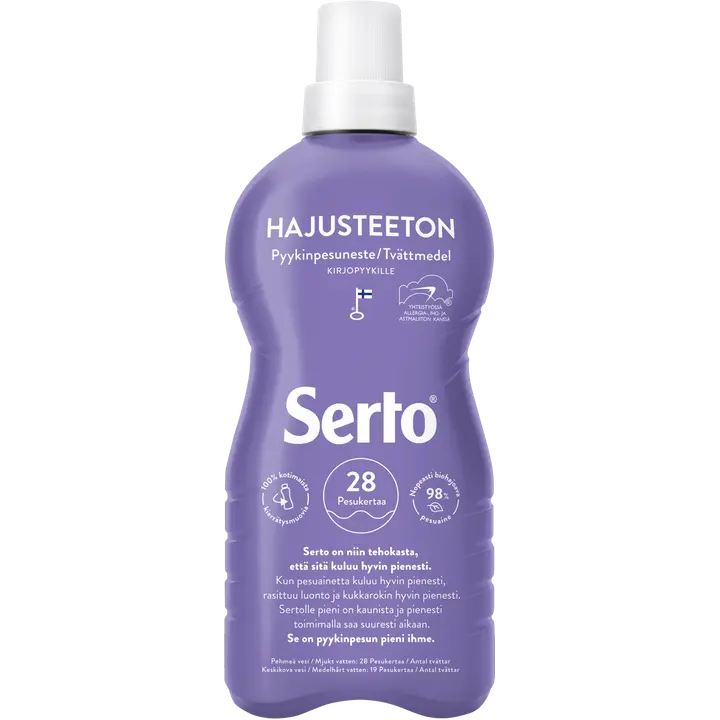 Serto Hajusteeton Pyykinpesuneste 750 ml