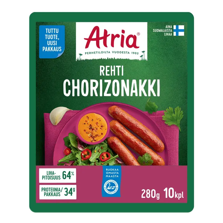 Atria Rehti Chorizonakki Kuoreton 280g
