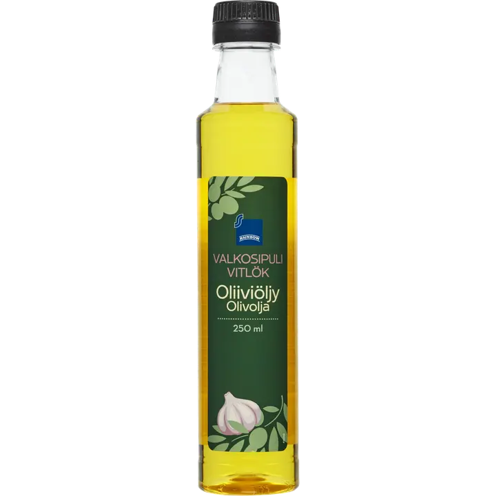 Rainbow valkosipulinmakuinen oliiviöljy 250 ml
