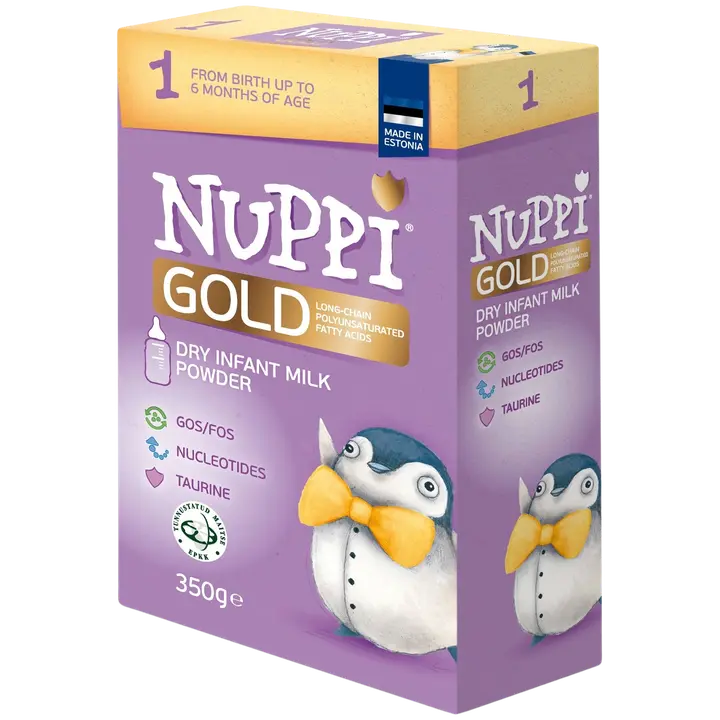 Nuppi Gold 1, piimasegu, 350 g, alates 0-6 kuud
