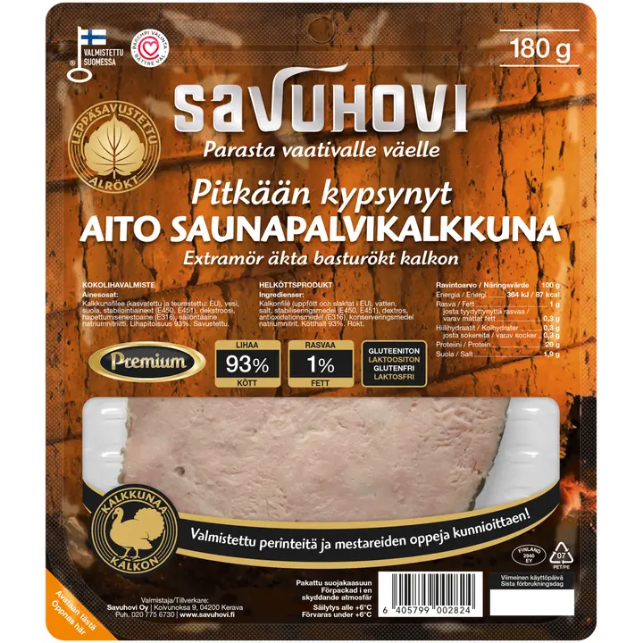 Savuhovi Pitkään kypsynyt aito Saunapalvikalkkuna 180g
