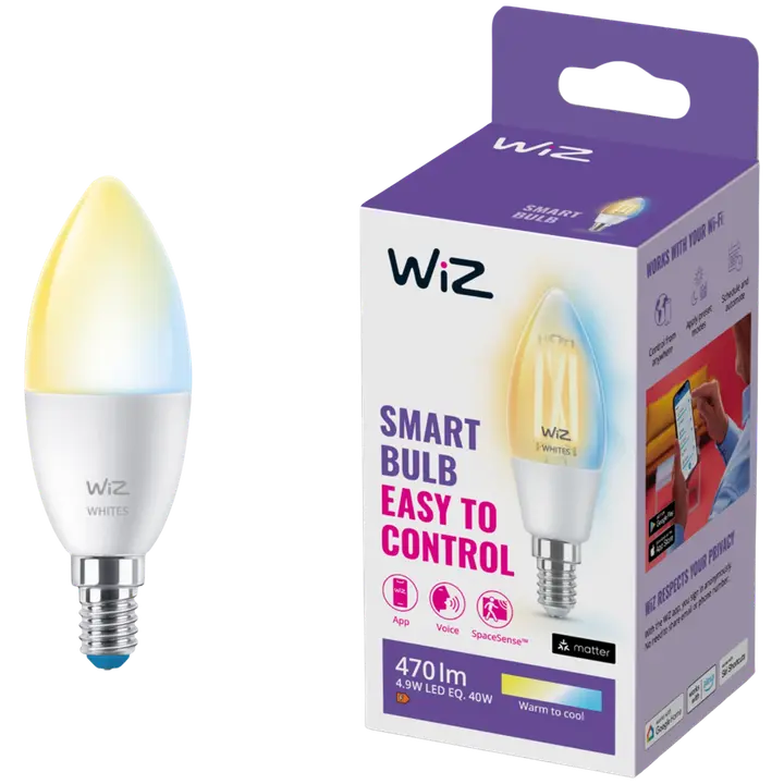 WiZ älylamppu E14 C37 4.6W TW Wi-Fi