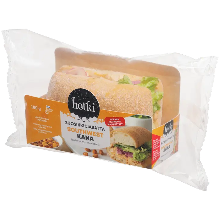 Fresh Hetki Suosikkiciabatta Southwest kana 180g