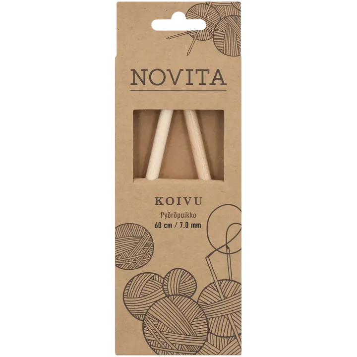 Novita Pyöröpuikko koivu 60cm - 7mm