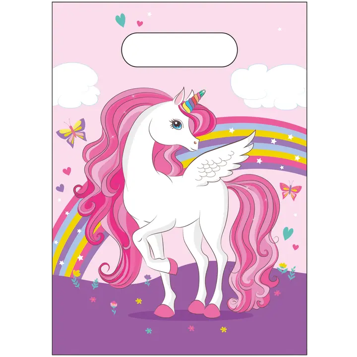 Decorata Party lahjapussi Unicorn rainbow