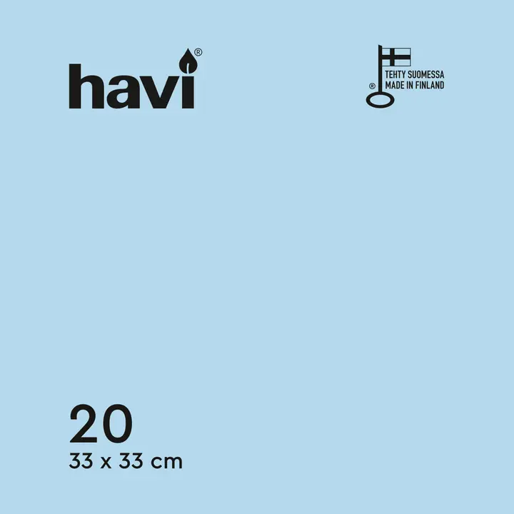 Havi salvrätik 33cm 20tk helesinine