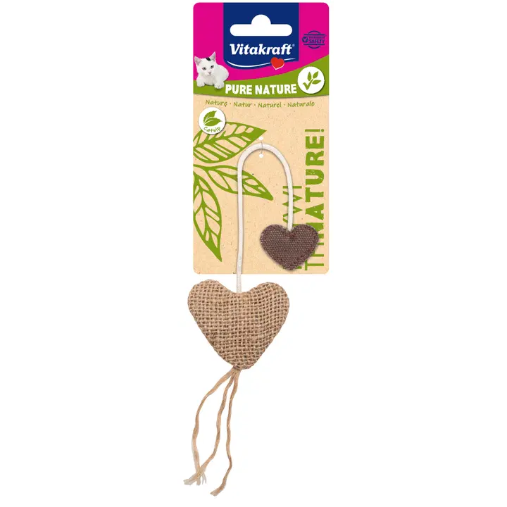 Vitakraft Pure Nature kissan sydänlelu kissanmintulla