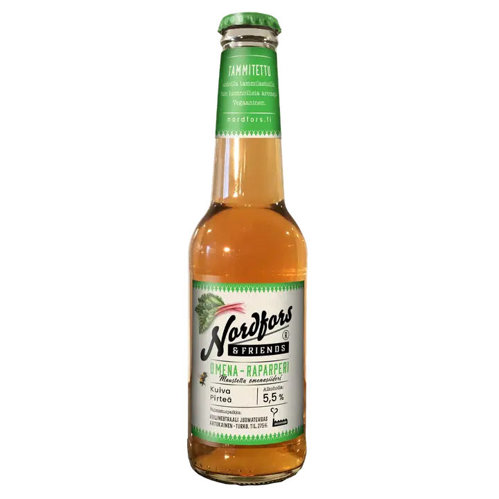 Raparperinmakuinen omenasiideri Nordfors & Friends 275ml 5,5%