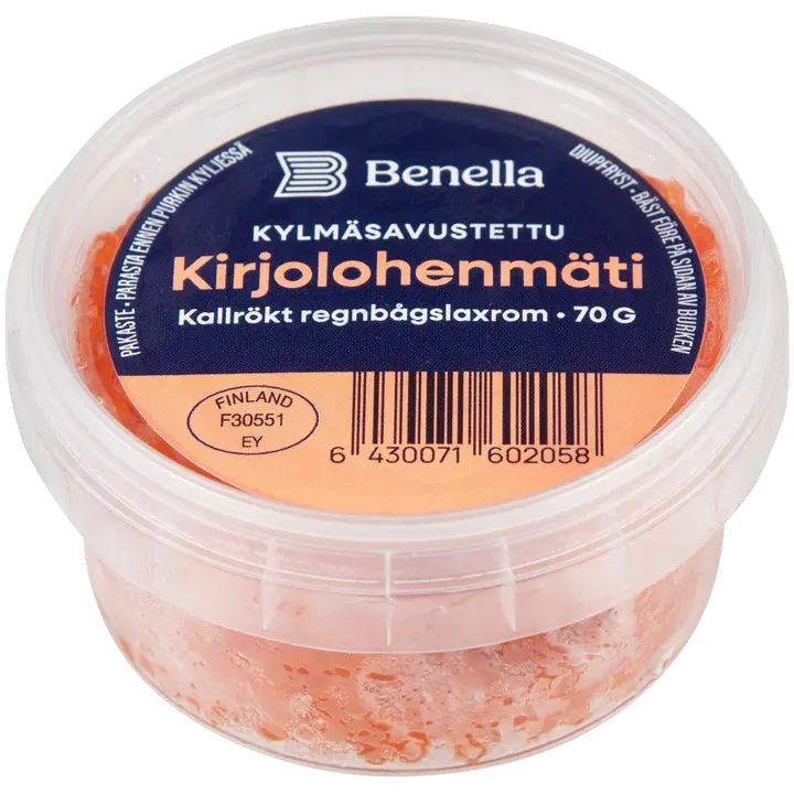 Kirjolohen mäti kylmäsavustettu 70g