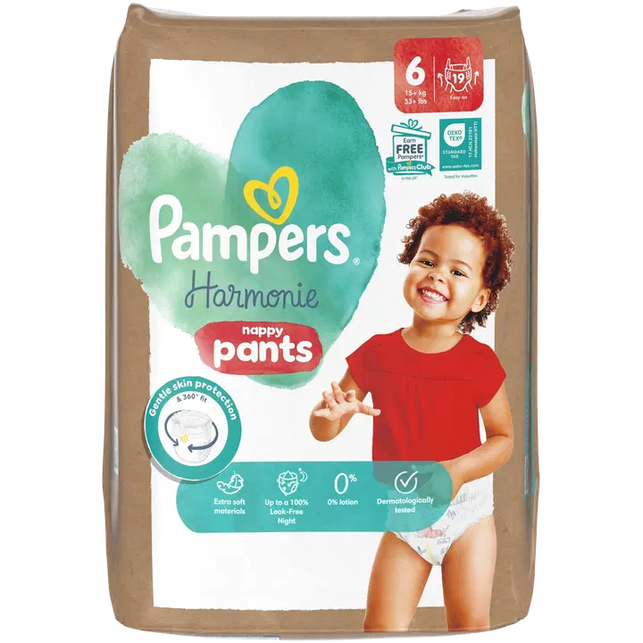 Pampers Harmonie nappy pants S6 15+kg 19 kpl vaippa