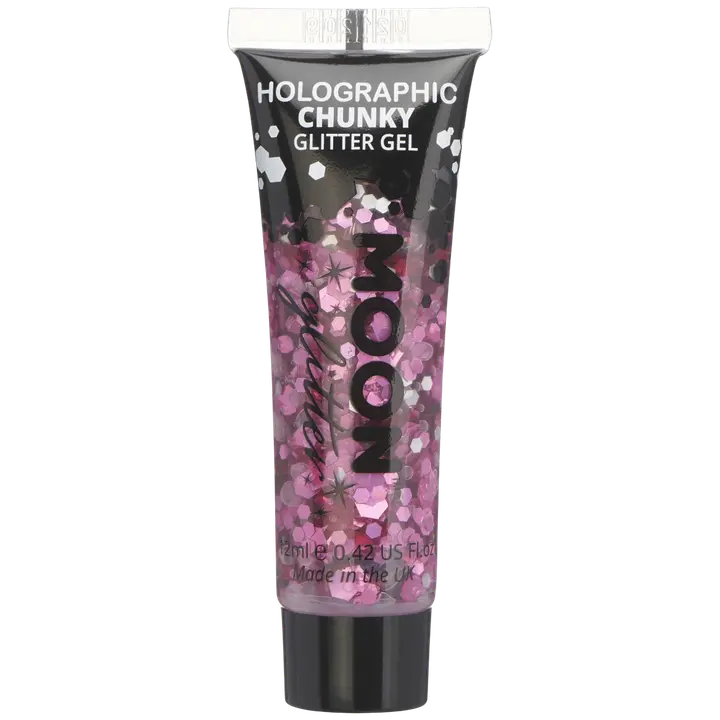 Glittergeel Moon Glitter Holograafiline sädelev roosa 12ml
