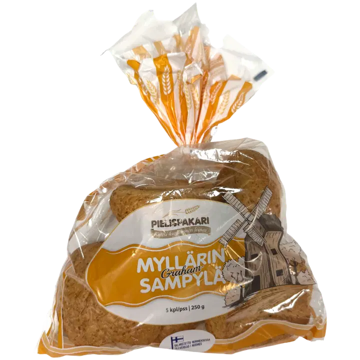 Pielispakari Grahamsämpylä 5 kpl/pss, 250 g