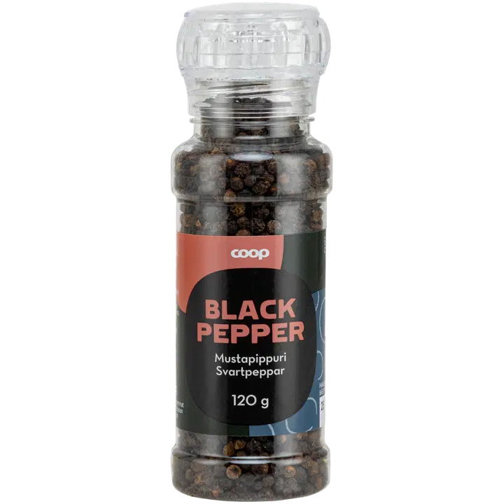 Coop Mustapippuri mylly 120 g Black Pepper