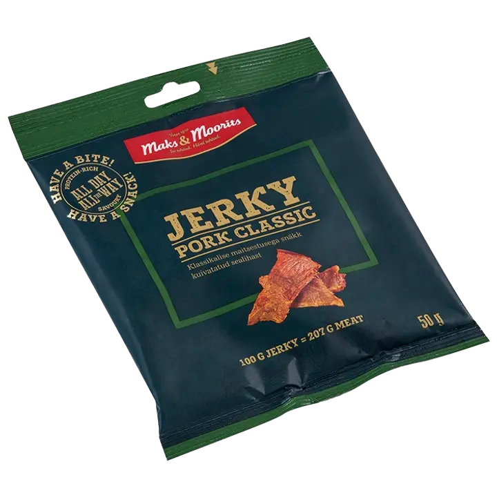 Maks ja Moorits Jerky Pork Classic 50G