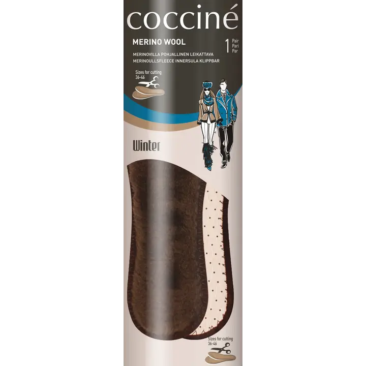 Coccine leikattava merinovillapohjallinen 36-46