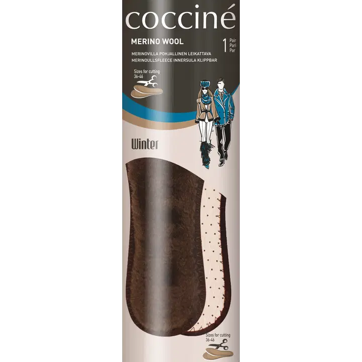 Coccine leikattava merinovillapohjallinen 36-46