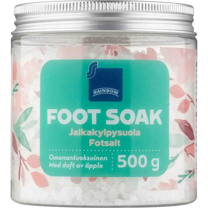 Rainbow jalkakylpysuola omenantuoksuinen 500g