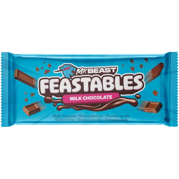 MrBeast Feastables Milk Chocolate maitosuklaalevy 60g