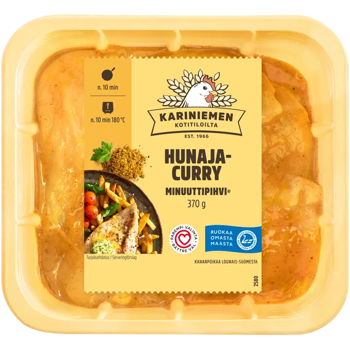 Kariniemen Kananpojan Minuuttipihvi hunaja-curry 370 g