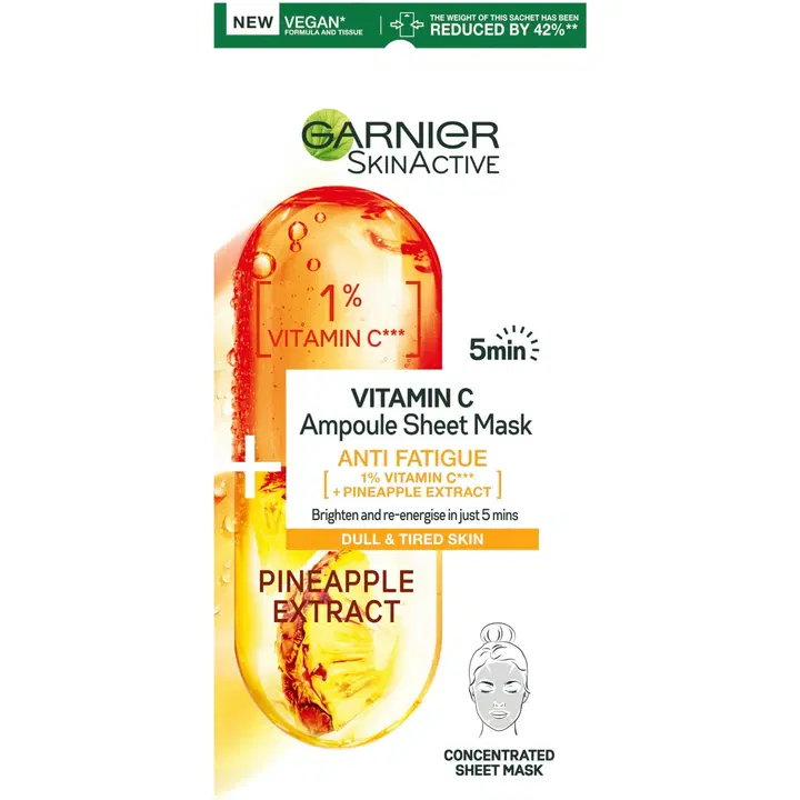 Garnier Skin Active Cg-vitamiini ampullikangasnaamio 15g