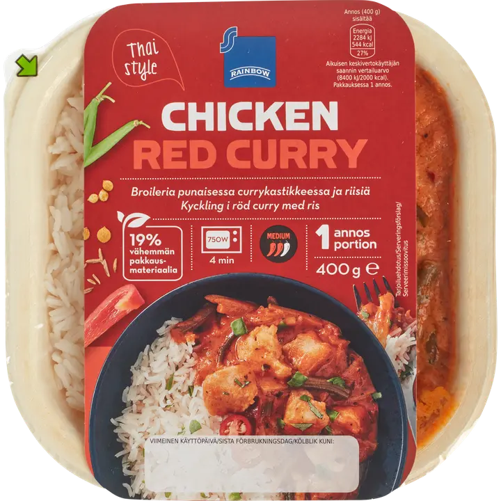 Rainbow Chicken Red Curry 400g