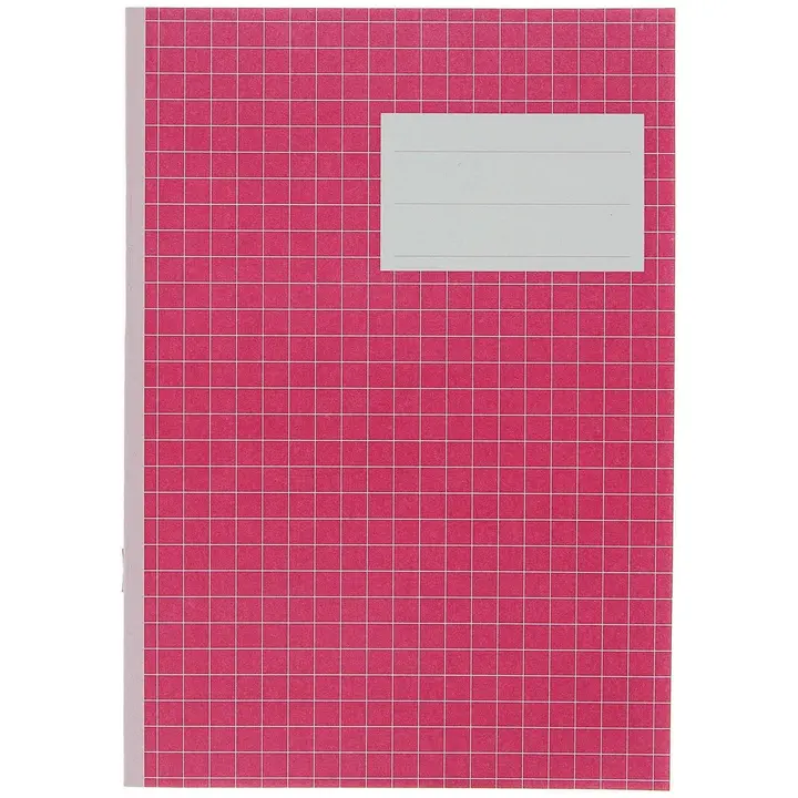 Paperipiste värikäs kouluvihko A5/20 7x7mm pinkki
