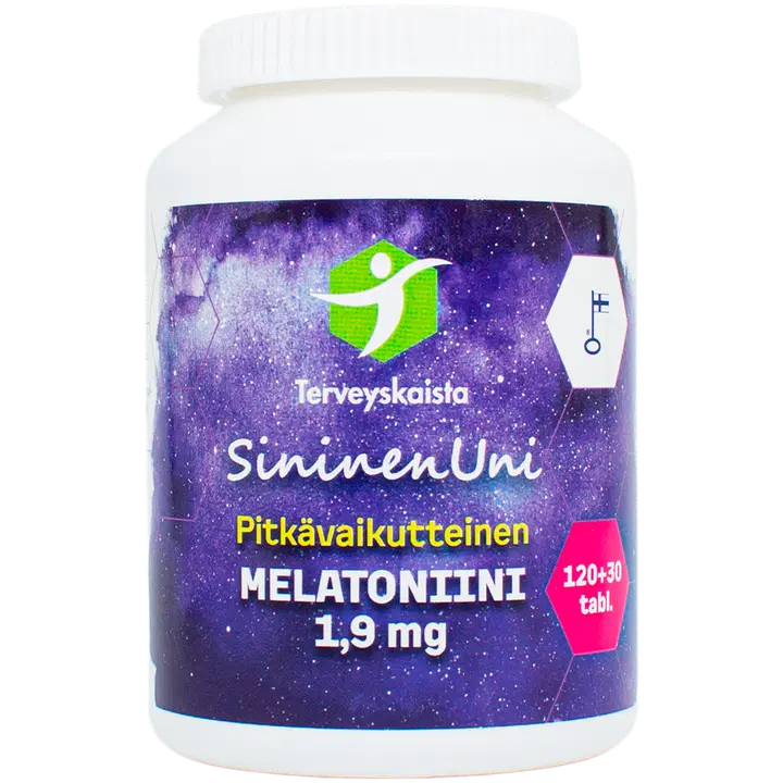 Terveyskaista SininenUni Melatoniini 1,9 mg pitkävaikutteinen 150 tabl.