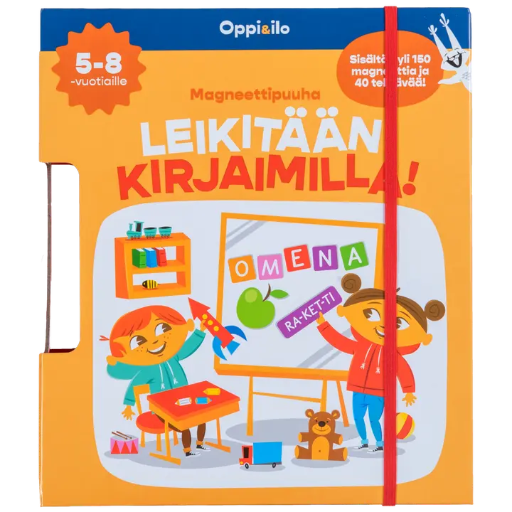 Oppi&ilo Magneettipuuha Leikitään kirjaimilla 5-8 v