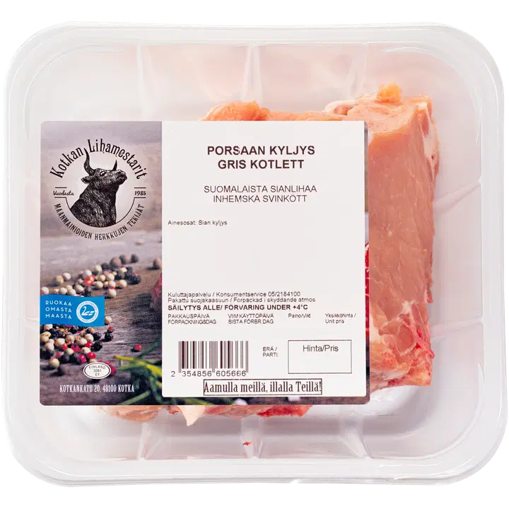 Kotkan lihamestarit Porsaan kyljys 0,6 kg