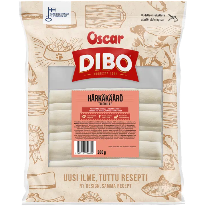 DIBO Härkäkäärö puruherkku 300 g (15 kpl)