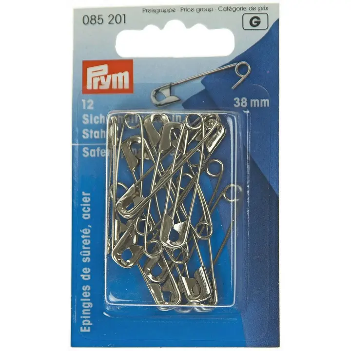 Haaknõelad 50mm 12tk hõbedane