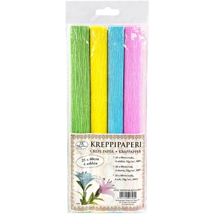 J.K. Primeco Kreppipaperi Trendilajitelma 4rll