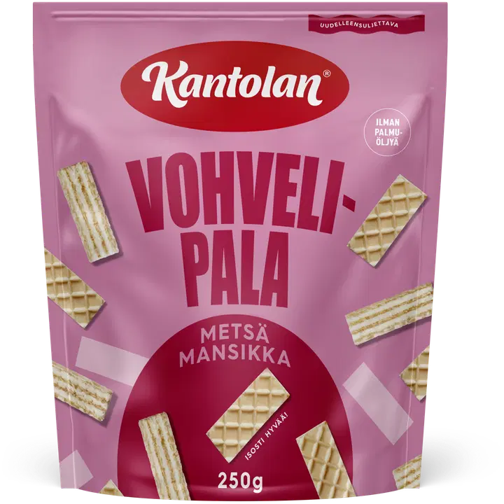 Kantolan Vohvelipala metsämansikka 250g