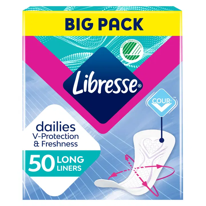 LIBRESSE Long pikkuhousunsuoja 50 kpl Big pack