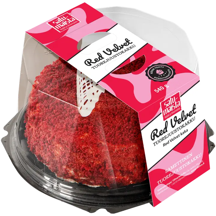 Satumaista Red velvet kakku 540g