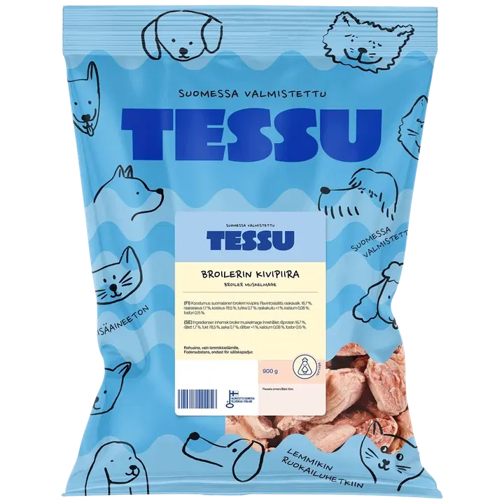 Tessu Broilerin kivipiira 0,9 kg